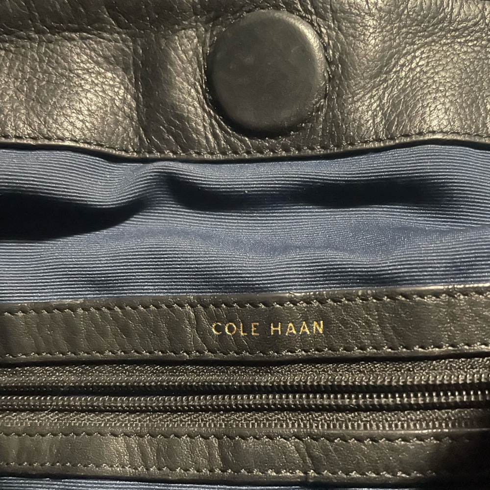 Cole Haan Black Bethany Large Bucket Bag - Picture 5 of 8